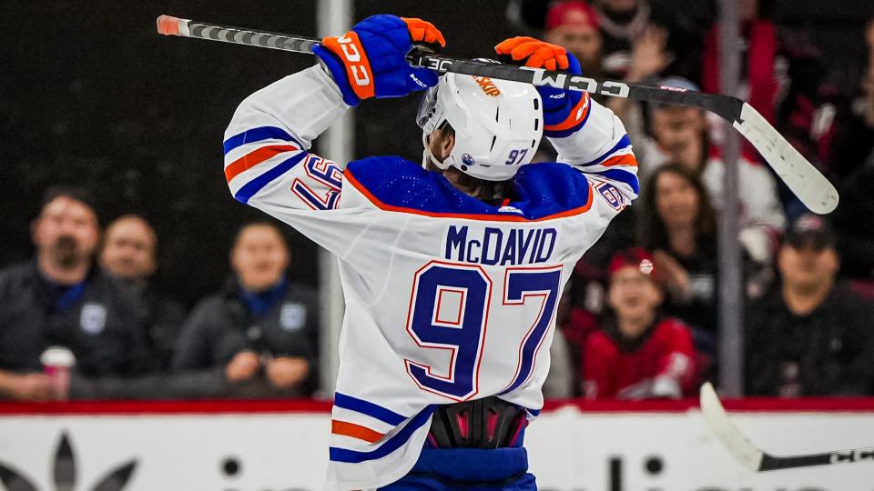 Connor McDavid is off to a frustrating start. (Josh Lavallee/NHLI via Getty Images)