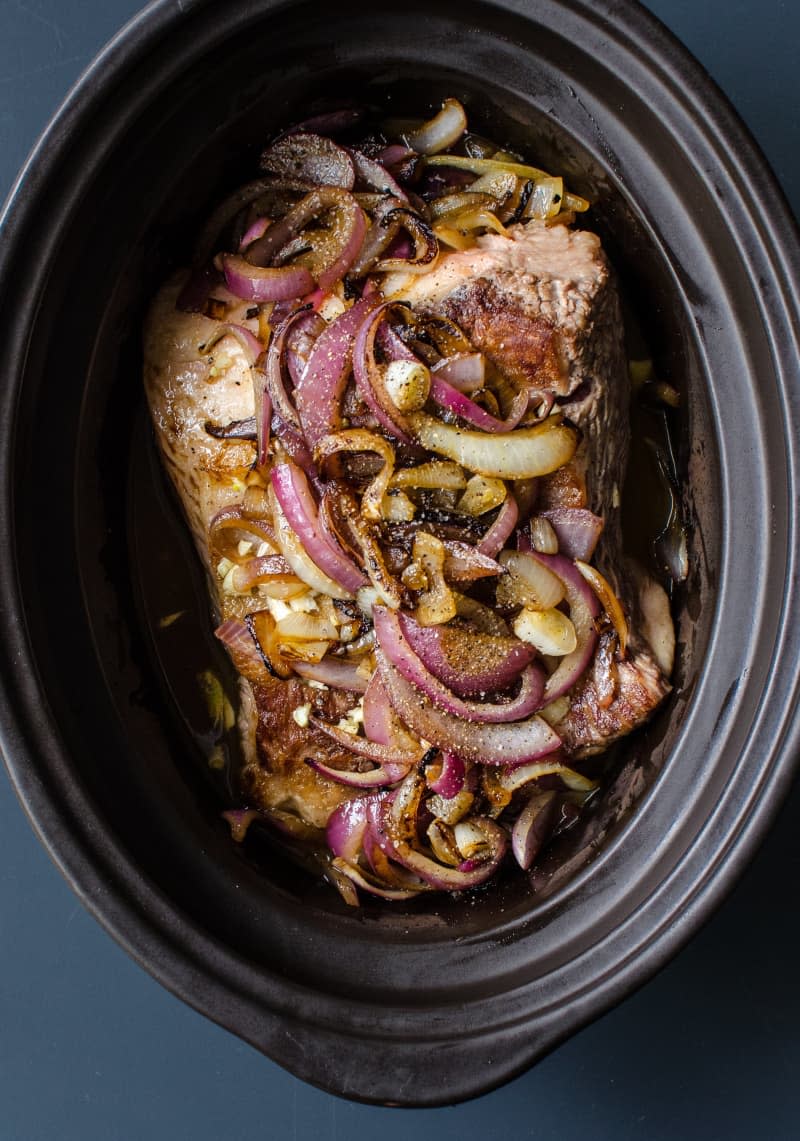 Slow Cooker Brisket and Onions