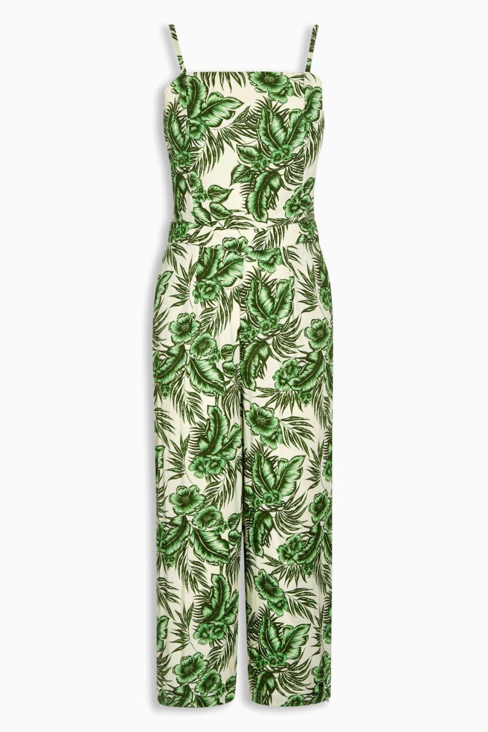 Leaf Printed Jumpsuit