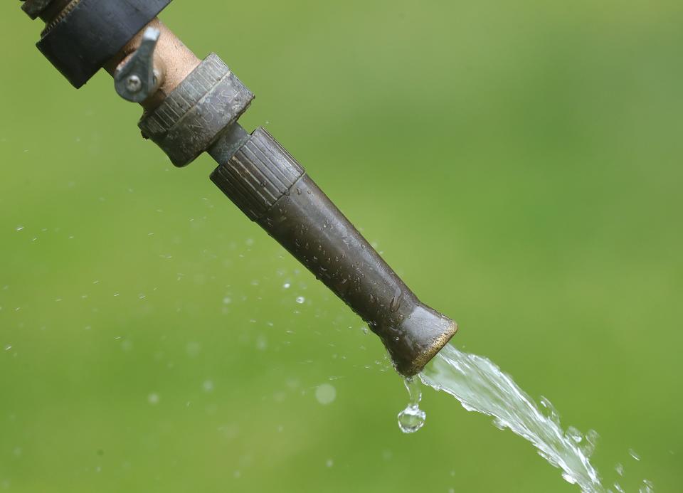 With the lack of rain, many residents have been watering their plants and lawns to keep them green.