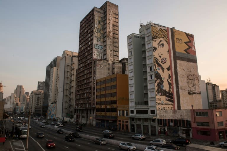 Sao Paulo's Prestes Maia building (C) is said to be the largest squat in Latin America and houses almost 500 families