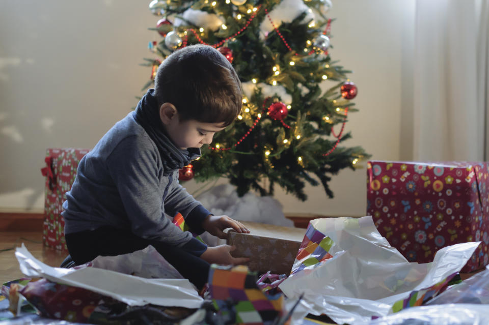 Would you recycle your child’s Christmas presents? [Photo: Getty]