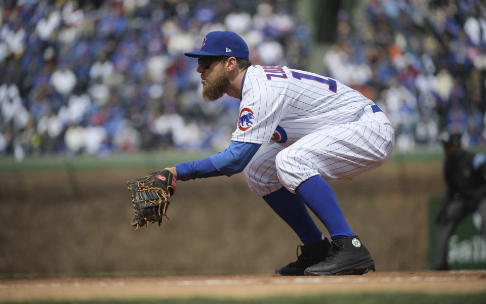 Ben Zobrist was fined earlier this season by Major League Baseball for his black cleats. (AP)