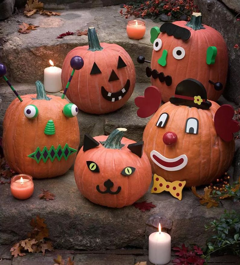 <p>Let your kids' imagination run free with these pumpkin characters that they can either build as instructed or mix and match to create unique creatures. </p><p><strong><a class="link " href="https://www.amazon.com/Kayco-Outlet-Pumpkin-Decorating-Stickers/dp/B07Y5DMXTW?tag=syn-yahoo-20&ascsubtag=%5Bartid%7C10070.g.331%5Bsrc%7Cyahoo-us" rel="nofollow noopener" target="_blank" data-ylk="slk:SHOP PUMPKIN FACE KITS;elm:context_link;itc:0;sec:content-canvas">SHOP PUMPKIN FACE KITS</a></strong></p>