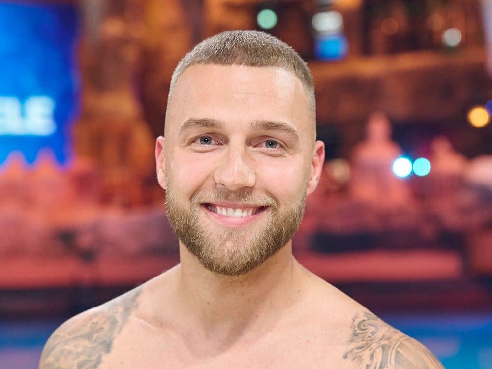 Dschungelkönig Filip Pavlovic während der "RTL Wasserspiele". (Bild: RTL/Markus Hertrich)