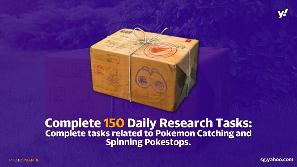 Catch two birds in one stone by picking daily research tasks related to Pokemon catching. (Photo: Niantic)