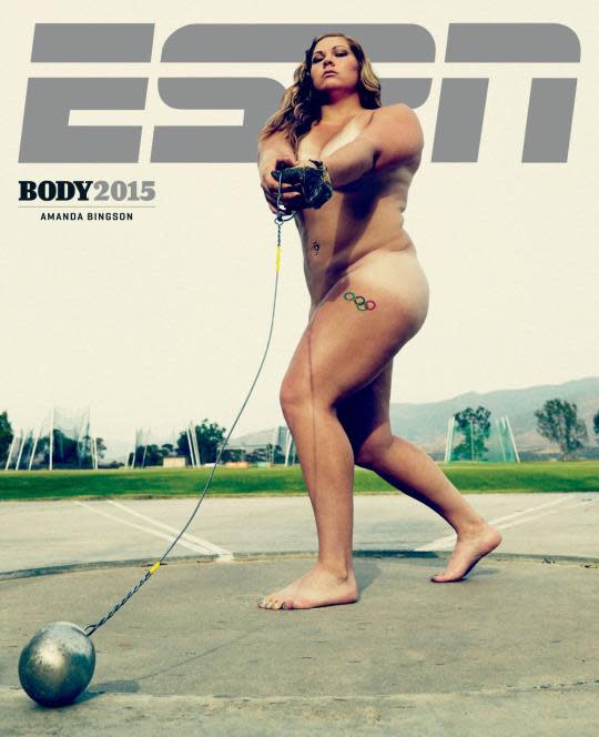 540px x 664px - ESPN's Body Issue Cover Model Amanda Bingson: 'It's not me being fat, it's  me being different'