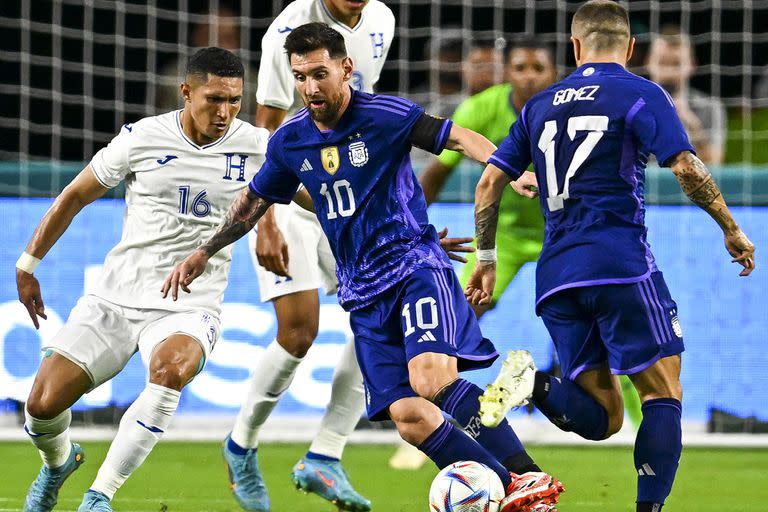 Lionel Messi, el capitán de la selección argentina. (Photo by CHANDAN KHANNA / AFP)