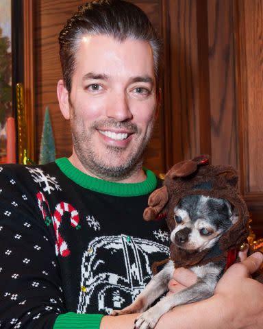 <p>Jonathan Scott/instagram</p> Jonathan Scott and his late dog Gracie.