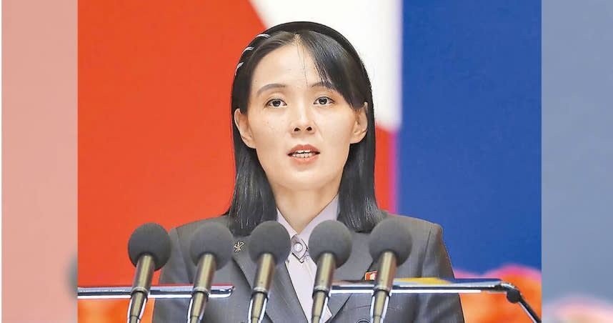 北韓領導人金正恩的胞妹、勞動黨中央委員會副部長金與正1日就美國批評北韓於5月31日以彈道飛彈技術發射軍事偵察衛星一事表示，即使北韓利用氣球把衛星送入宇宙軌道，美國也會把它說成是「非法」、「威脅」。（圖／朝中社）