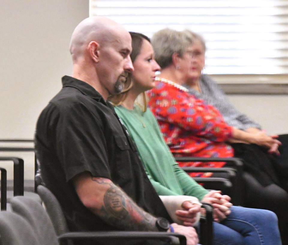 Robert "Bubba" McDaniel Jr., sits in the courtroom at the Wichita County Courthouse on Monday, September 25, 2023.