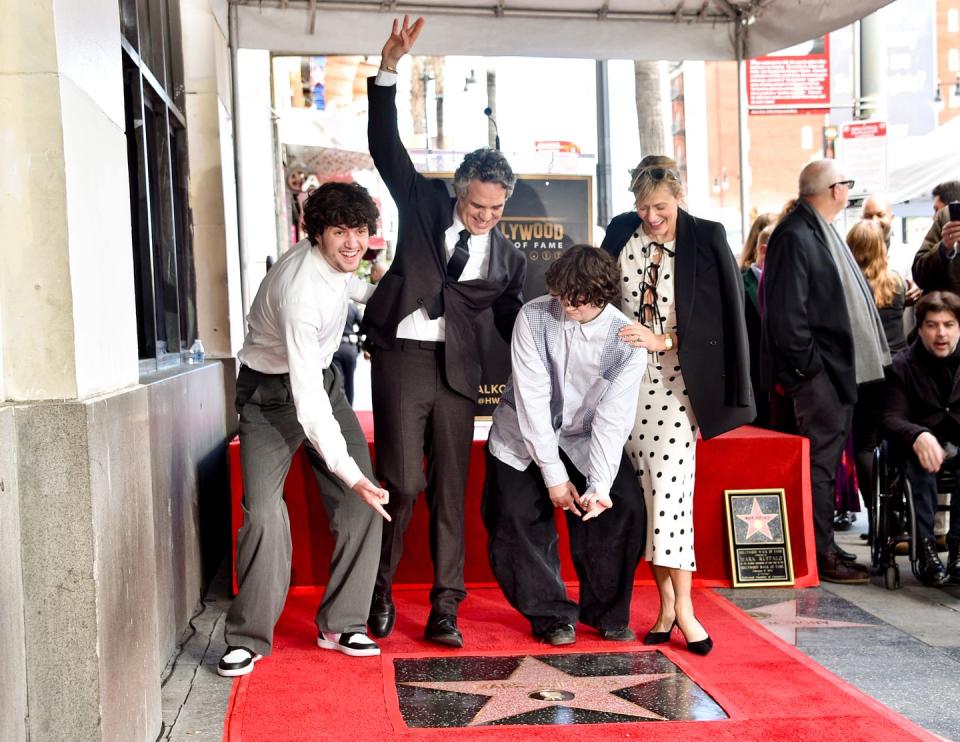 mark ruffalo honored with star on the hollywood walk of fame