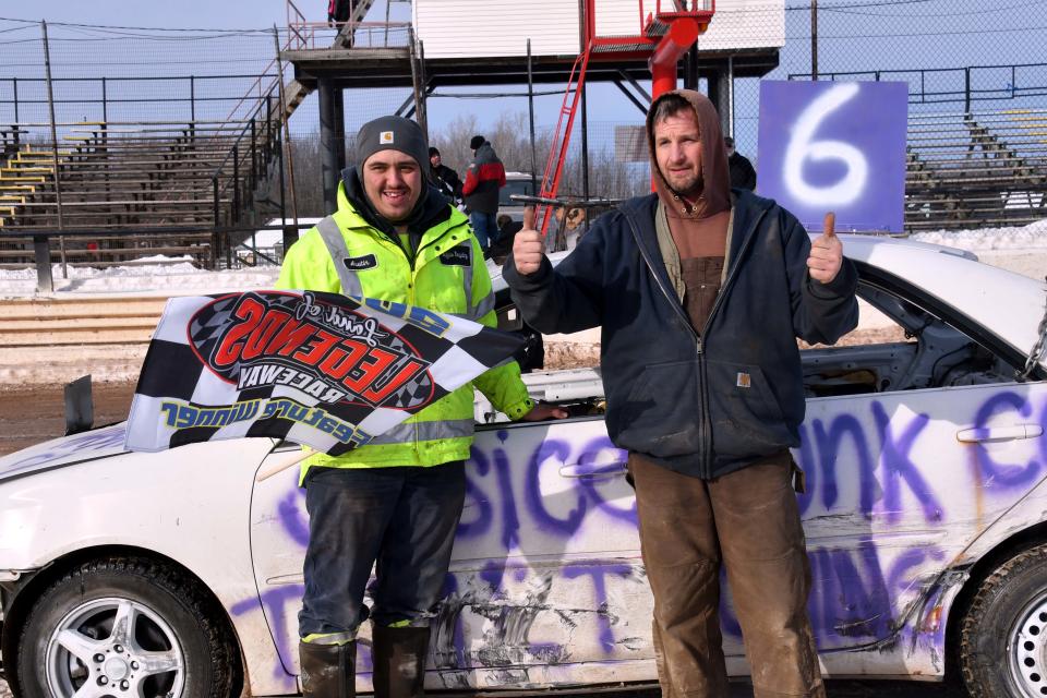 Shawn Mills and Austin Susice were Saturday winners at Land of Legends Speedway.