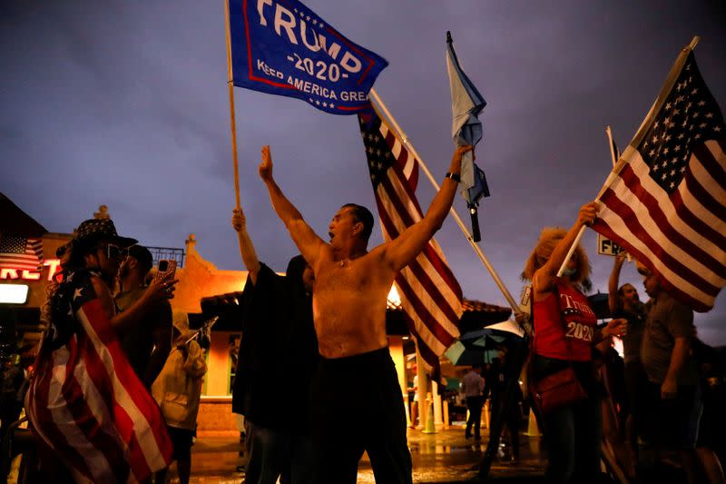 FILE PHOTO: Protest following the 2020 U.S. presidential election, in Miami