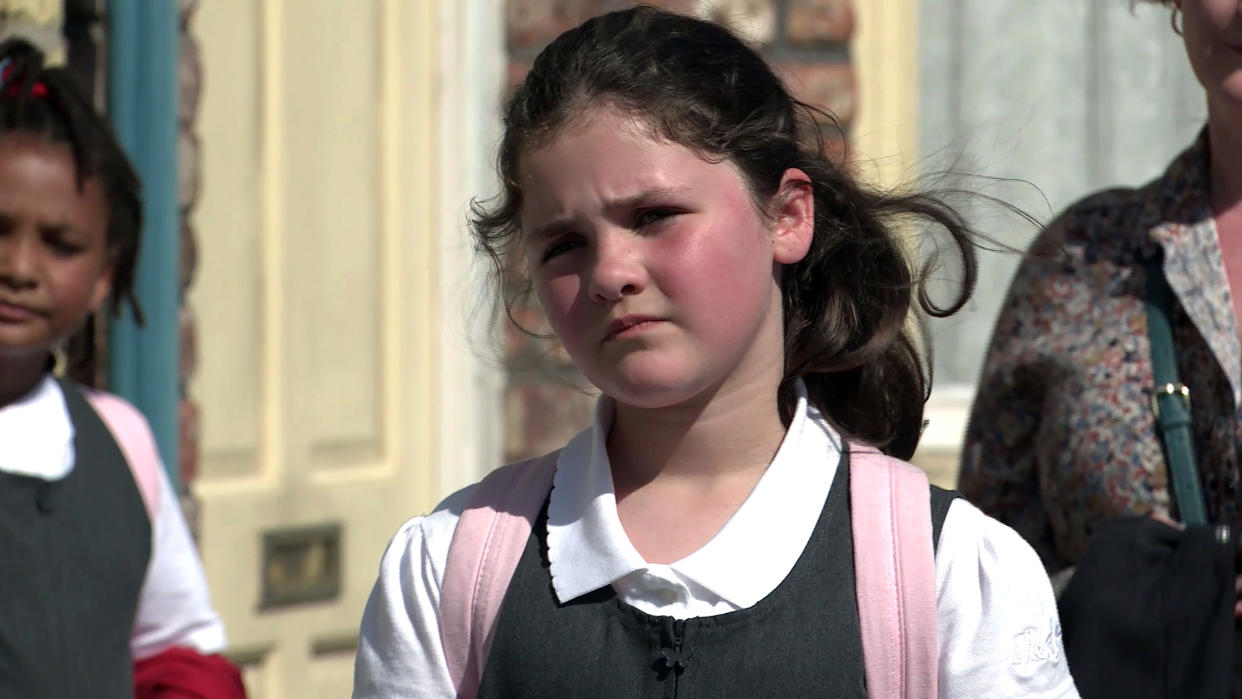 FROM ITV

STRICT EMBARGO - No Use Before Tuesday 31st August 2021

Coronation Street - Ep 10422

Monday 6th September 2021 - 1st Ep

Chesney BrownÕs [SAM ASTON] shocked to realise Hope StapeÕs [ISOBELLA FLANAGAN] going back to school and makes it clear he doesnÕt want her anywhere near Joseph. Also pictured Tyrone Dobbs [ALAN HALSALL] and Fiz Stape [JENNIE McALPINE]. 

Picture contact David.crook@itv.com 

This photograph is (C) ITV Plc and can only be reproduced for editorial purposes directly in connection with the programme or event mentioned above, or ITV plc. Once made available by ITV plc Picture Desk, this photograph can be reproduced once only up until the transmission [TX] date and no reproduction fee will be charged. Any subsequent usage may incur a fee. This photograph must not be manipulated [excluding basic cropping] in a manner which alters the visual appearance of the person photographed deemed detrimental or inappropriate by ITV plc Picture Desk. This photograph must not be syndicated to any other company, publication or website, or permanently archived, without the express written permission of ITV Picture Desk. Full Terms and conditions are available on  www.itv.com/presscentre/itvpictures/terms