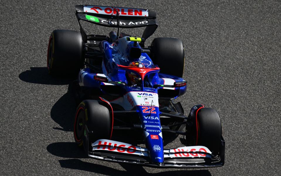 Yuki Tsunoda of Japan driving the (22) Visa Cash App RB VCARB 01 on track during day one of F1 Testing at Bahrain International Circuit on February 21, 2024 in Bahrain, Bahrain.