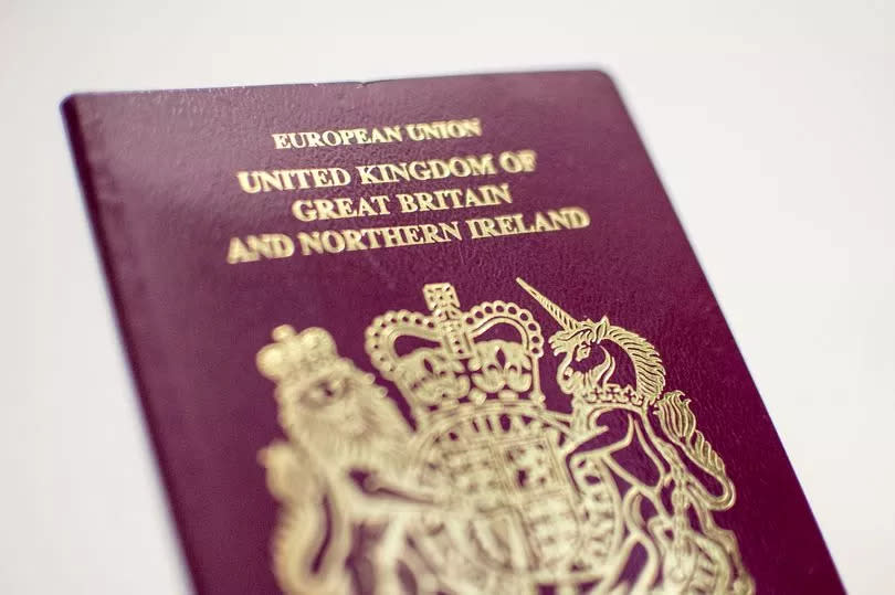 A 'red' British passport