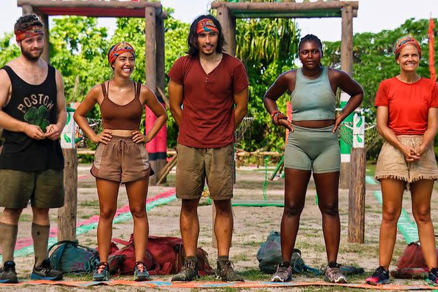 <p>CBS</p> The 'Survivor 45 final five