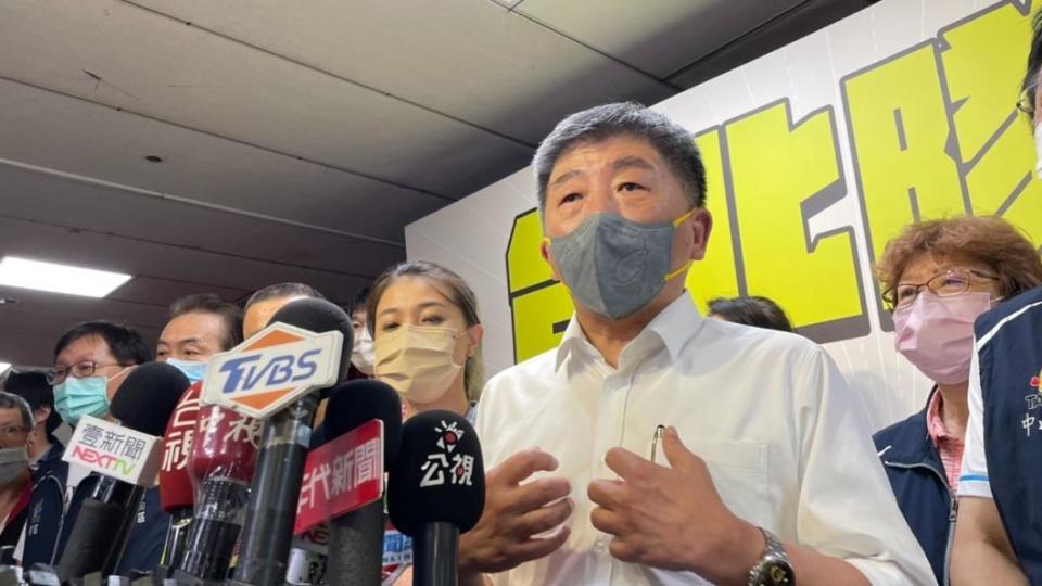 民進黨台北市長參選人陳時中。（圖/TVBS）