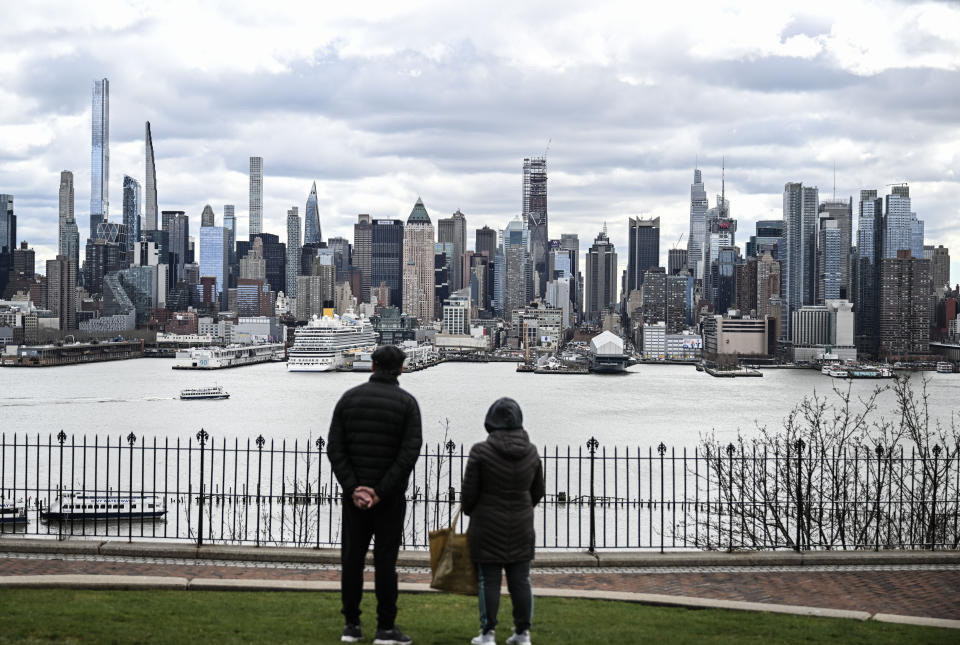 A view of New York City after a 4.8 magnitude earthquake shook parts of New York and New Jersey