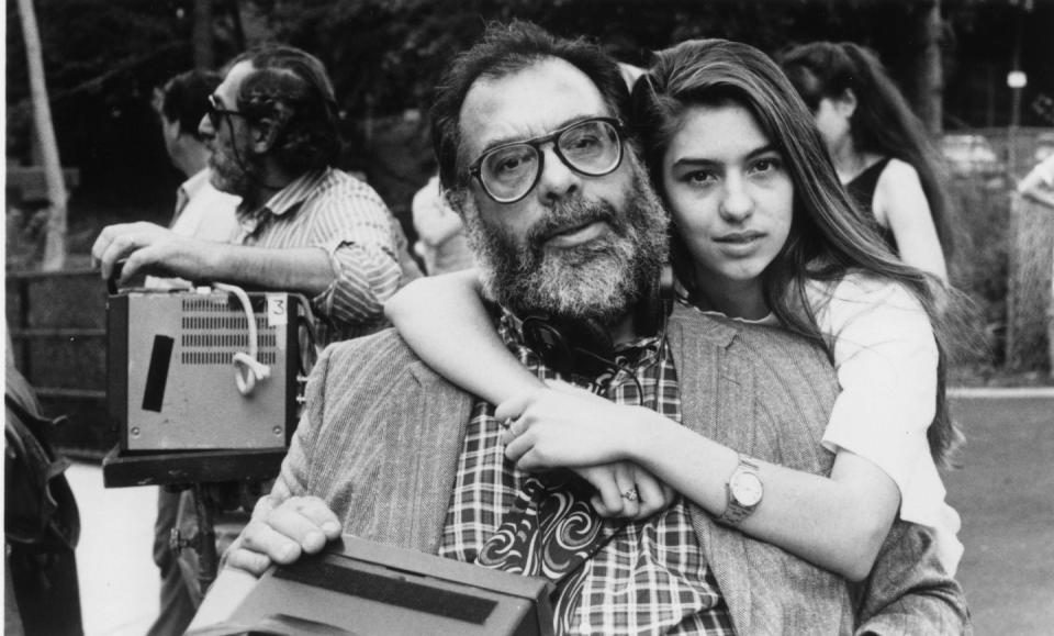b80w08 new york stories  life without zoe year 1989 usa director  francis ford coppola francis ford coppola, sofia coppola shooting picture image shot 1989 exact date unknown