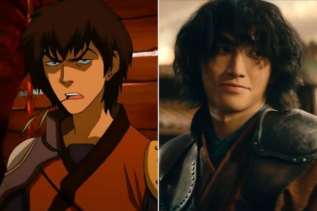 <p>Nickelodeon; Courtesy of Netflix</p> Sebastian Amoruso as Jet in 'Avatar: The Last Airbender'