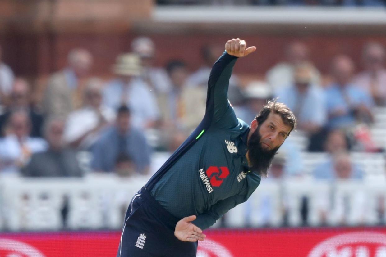 Back in the groove: Moeen Ali’s confidence has returned after a strong white-ball summer and he dismissed Virat Kohli last weekend: PA