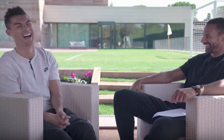 Rio Ferdinand travelled to Madrid to interview his former Manchester United teammate  - NIke