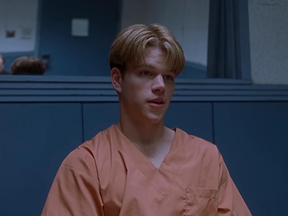 Matt Damon in "Good Will Hunting" (1998).