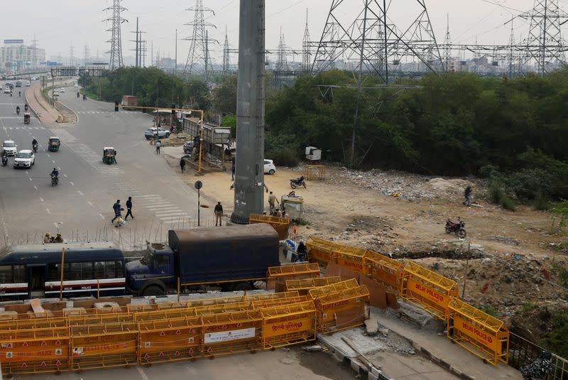 Indian farmers march towards New Delhi to push for better crop prices promised to them in 2021