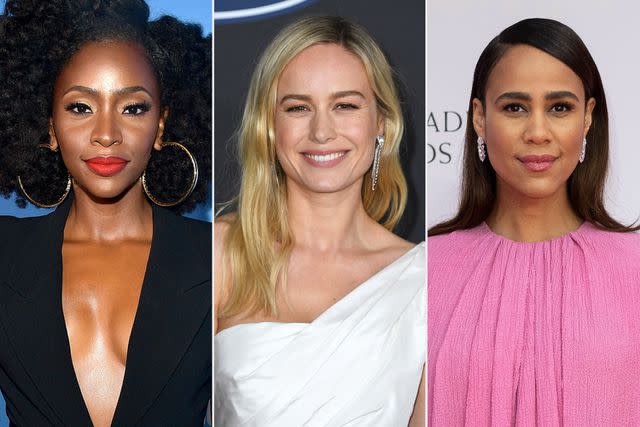 Getty (3) Brie Larson, Teyonah Parris and Zawe Ashton