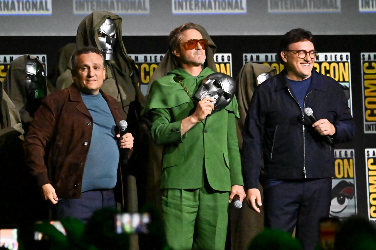 Joe Russo, Robert Downey Jr. and Anthony Russo at the 