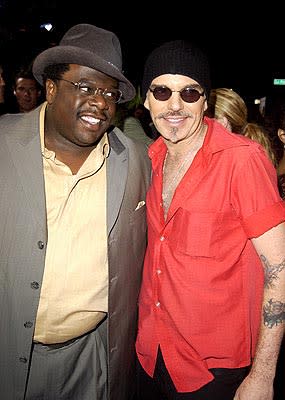 Cedric The Entertainer and Billy Bob Thornton at the LA premiere of Universal's Intolerable Cruelty