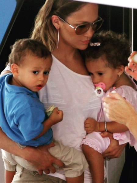 You can't tell, but she's totally carried two babies. Damn J.Lo! Source: Instagram