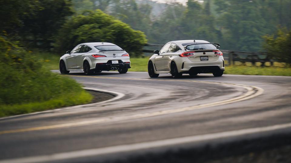 2024 acura integra type s and 2023 honda civic type r