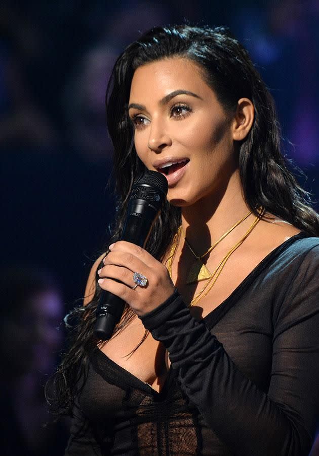 Kim stepped out at the VMAs wearing a $1.5 million ring.