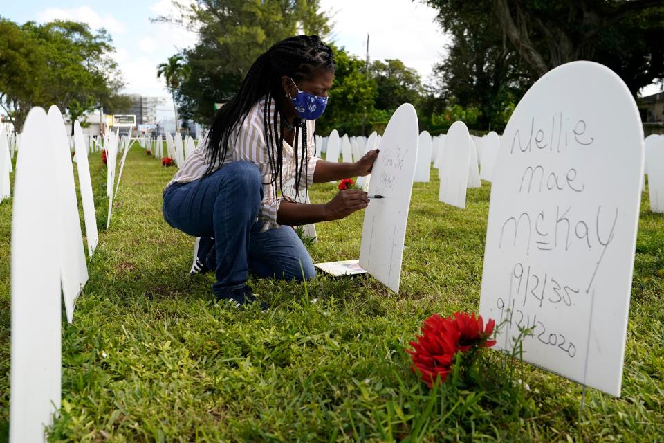 Joanna Moore writes a tribute to her cousin Wilton "Bud" Mitchell who died of COVID-19 at a symbolic cemetery created to remember and honor lives lost to COVID-19.