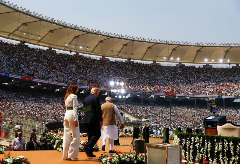 U.S. President Donald Trump and first lady Melania Trump tour India