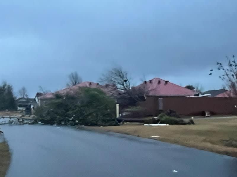 Storms left a path of destruction across the Florida Panhandle.