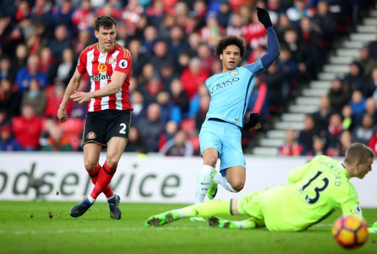 GOAL: Leroy Sane makes it 2-0 against Sunderland