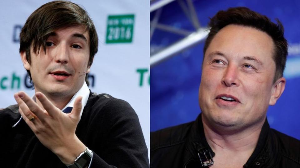伊隆·馬斯克（Elon Musk）與美國金融服務公司羅賓漢（Robinhood）的總裁弗拉德·特涅夫（Vlad Tenev）有一場對話會