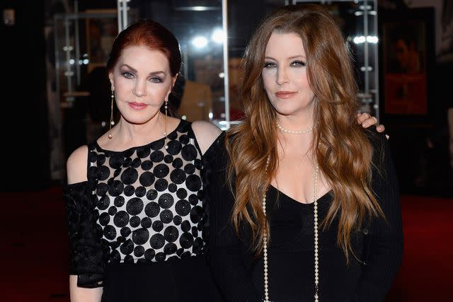 Bryan Steffy/WireImage Lisa Marie Presley and her mom Priscilla Presley.