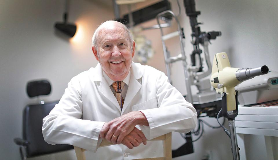 Dr. Geoffrey W. Emerson, of Hingham, is an ophthalmologist and  a third-generation physician at South Shore Hospital in Weymouth.