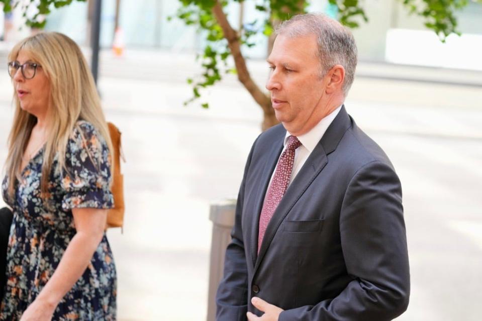 Matt Borges, former Ohio GOP chairman, enters the Potter Stewart United States Courthouse for a sentencing hearing on Thursday, June 30, in downtown Cincinnati.