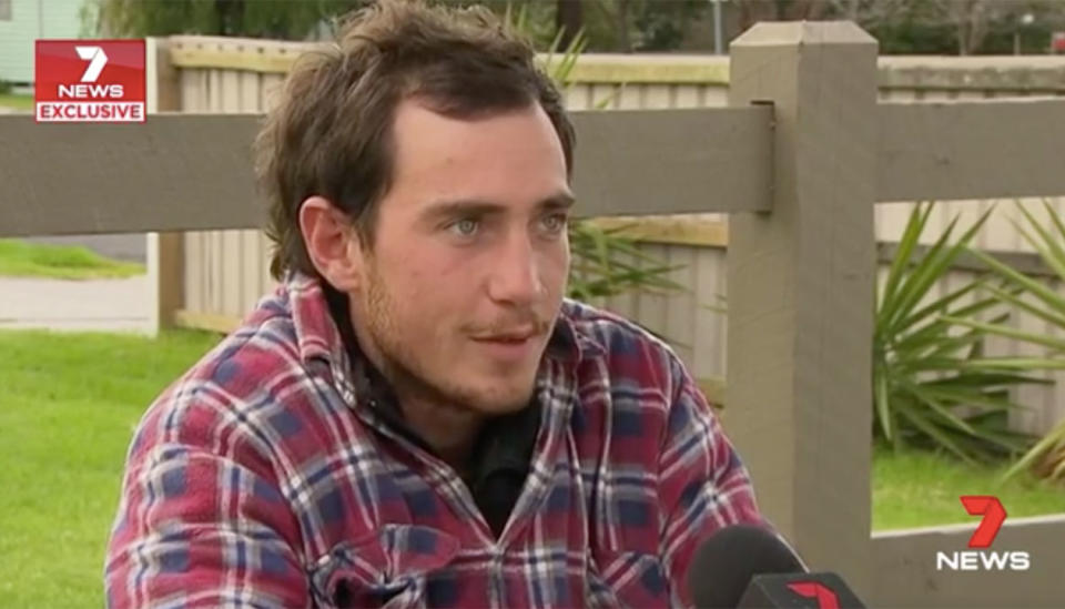 Sebastian Orefors spoke exclusively to 7 News about his ordeal. Source: 7 News