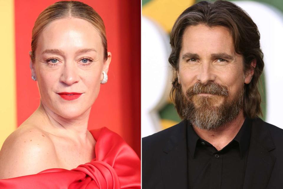 <p>Daniele Venturelli/Getty, Lia Toby/Getty</p> Chloë Sevigny, Christian Bale