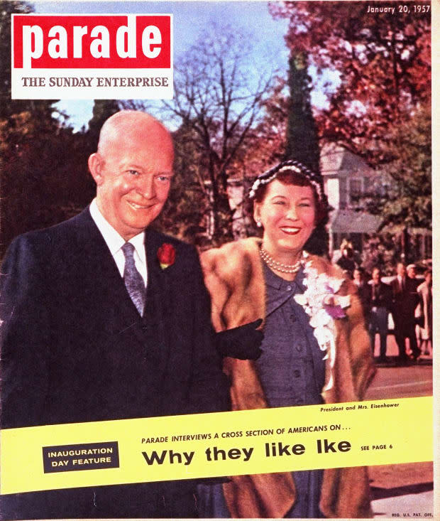 <p>An inaugration day story featuring Dwight D. Eisenhower and wife, Mamie, was our Jan. 20, 1957, cover feature, where Americans shared why they liked Ike. </p>