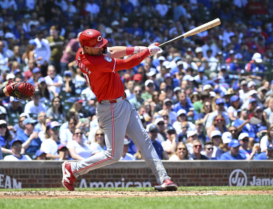 Tyler Stephenson #37 of the Cincinnati Reds 