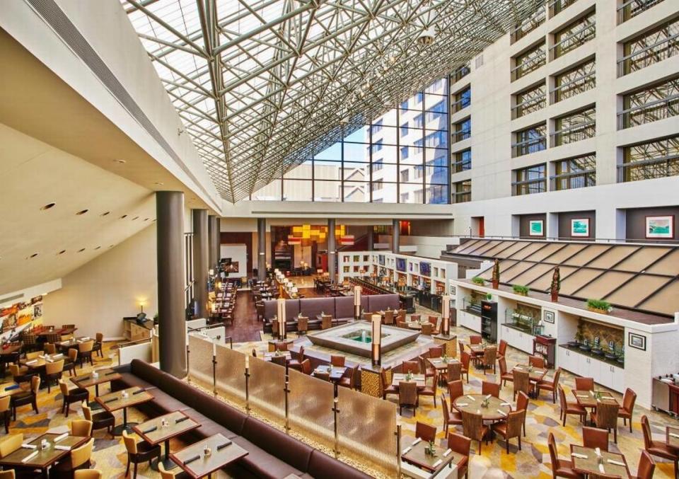 The BlueFire Grill is the restaurant in the lobby of at Hyatt Regency in downtown Lexington.