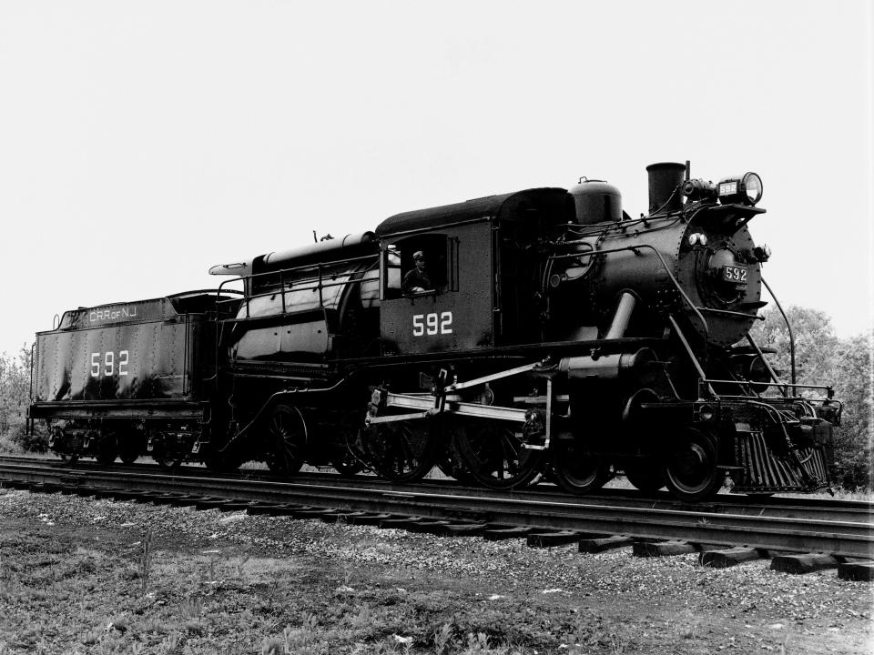 The Camelback #592 locomotive.